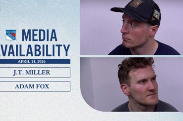 NYR at DAL: J.T. Miller & Adam Fox Postgame Media Availability | Apr. 11, 2026