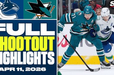 Vancouver Canucks at San Jose Sharks | FULL Shootout Highlights - April 11, 2026