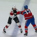 Josh Anderson Drops The Gloves With Brenden Dillon After Hit Against Jack Hughes