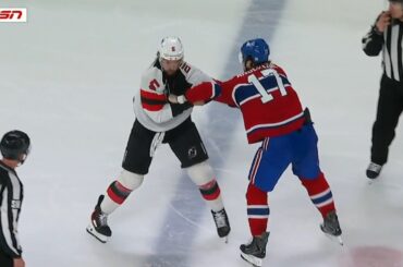 Josh Anderson Drops The Gloves With Brenden Dillon After Hit Against Jack Hughes