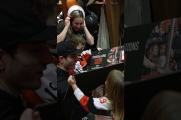 Brought in Garnet’s home team to help deliver the news. 🧡 #shorts