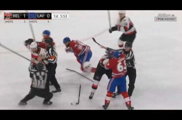 Joshua Roy Hattrick/Florian Xhekaj/Tyler Thorpe Defend Cheapshot - A Donnybrook Breaks Out - 4-11-26