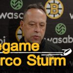 Sturm speaks with the media ahead of matchup vs TBL