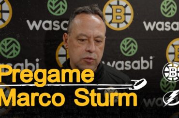 Sturm speaks with the media ahead of matchup vs TBL