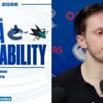 Marco Rossi & Adam Foote Post-Game Media | Vancouver Canucks at San Jose Sharks (Apr 11 2026)