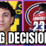 LIVE: Hage STAYS at Michigan! Reinbacher CALLED UP & Caufield CHASING 1ST!