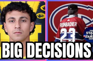 LIVE: Hage STAYS at Michigan! Reinbacher CALLED UP & Caufield CHASING 1ST!