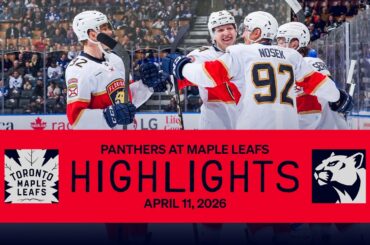 Panthers at Maple Leafs Highlights | 4.11.26