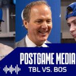 Postgame Media vs BOS | Cooper, Hagel, Lilleberg