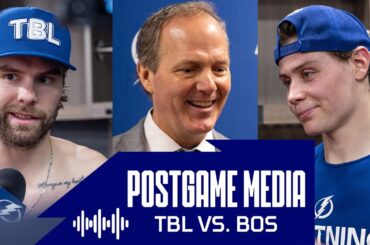 Postgame Media vs BOS | Cooper, Hagel, Lilleberg