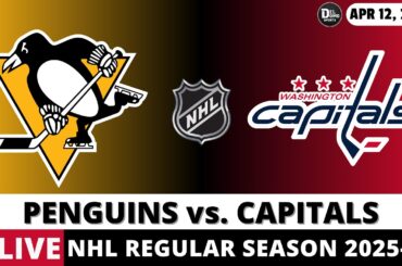 PITTSBURGH PENGUINS VS WASHINGTON CAPITALS LIVE  🏒 NHL Game Score Radio Play-by-Play