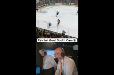 Lukas Reichel ELECTRIC Debut Goal & View From the Booth During Bruins and Jets Matchup