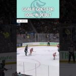 Has to settle for JUST a win in 1st NHL start 😏