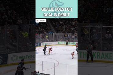 Has to settle for JUST a win in 1st NHL start 😏