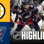 Bruins vs. Blue Jackets | NHL Highlights | April 12, 2026