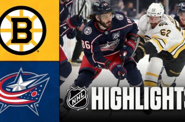 Bruins vs. Blue Jackets | NHL Highlights | April 12, 2026