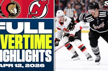Ottawa Senators at New Jersey Devils | FULL Overtime Highlights - April 12, 2026