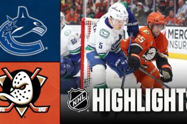 Canucks vs. Ducks | NHL Highlights | April 12, 2026
