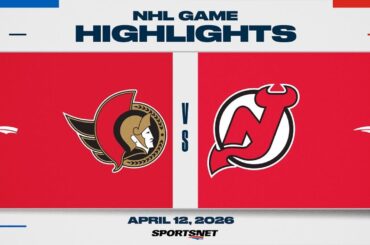 NHL Highlights | Senators vs. Devils - April 12, 2026