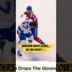 Josh Anderson Drops Gloves with Declan Carlile! Lightning vs Canadiens Fight 😱🔥 #NHL #shorts