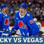 Avalanche Drop Extra Point to Vegas in OT. Jared Bednar Hit With Puck and Will Miss Road Trip