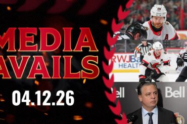 Shane Pinto, Claude Giroux, Travis Green Postgame Media vs NJD