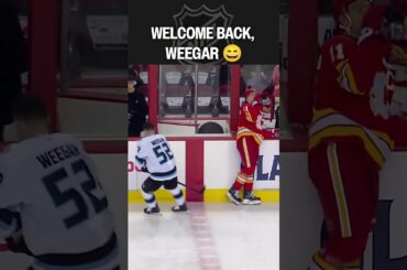 Old Teammates Give Weegar a Warm Welcome 😂