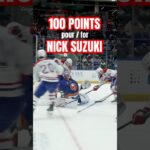 Nick Suzuki has 100 points! #NHL #Shorts