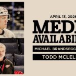 Michael Brandsegg-Nygard & Todd McLellan Morning Skate Media | April 13, 2026