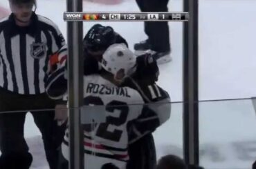 Daniel Carcillo vs Brayden McNabb Fight 11/29/2014 Pat Foley Call WGN FEED