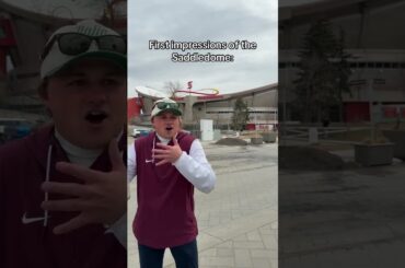 We just don’t build stadiums/arenas like this anymore 🔥 #nhl #calgary #calgaryflames #canada #fyp