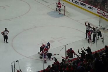 Tempers flare after Belleville Senators' Keean Washkurak cross checks Laval Rocket's Owen Beck 4/10