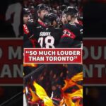 Drake Batherson describes the unbeatable playoff atmosphere in Ottawa. 🔥#gosensgo #nhl #nhlplayoffs