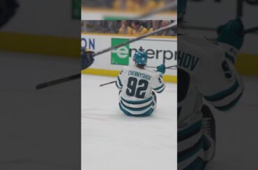 CHERNYSHOV OPENS UP THE SCORING! 🚨 #hockey #nhl #sharks