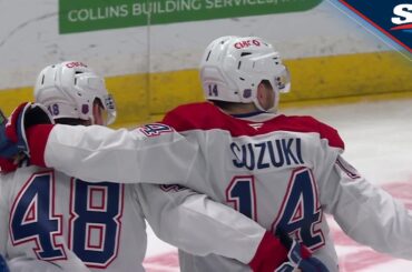 Canadiens' Nick Suzuki Records First 100-Point Season With Tap-In Goal