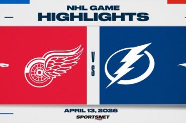 NHL Highlights | Red Wings vs. Lightning - April 13, 2026