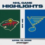 NHL Highlights | Wild vs. Blues - April 13, 2026
