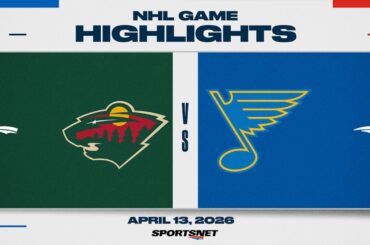 NHL Highlights | Wild vs. Blues - April 13, 2026