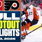 Carolina Hurricanes at Philadelphia Flyers | FULL Shootout Highlights - April 13, 2026
