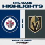 NHL Highlights | Jets vs. Golden Knights - April 14, 2026