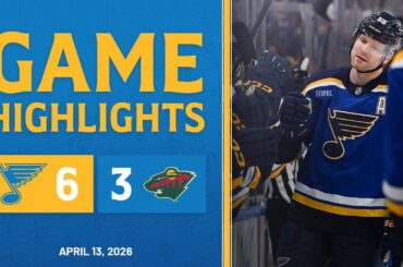 Game Highlights: Blues 6, Wild 3