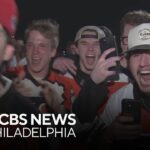 Philadelphia Flyers fans react after team clinches spot in playoffs for first time in 5 seasons
