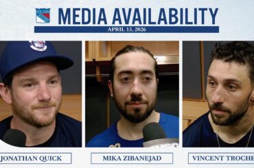 NYR at FLA: Jonathan Quick, Mika Zibanejad & Vincent Trocheck Postgame Media Avail | April 13, 2026
