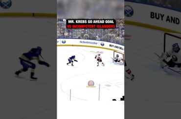 Mr. Krebs INSANE Goal Islanders vs Sabres 🤯🔥 #shorts #nhl #buffalosabres