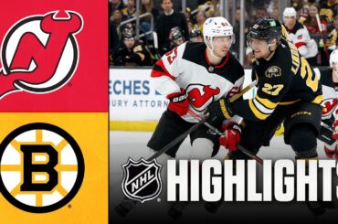 Devils vs. Bruins | NHL Highlights | April 14, 2026