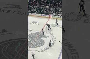 Jacob Melanson and Samuel Helenius foght, Kraken vs Kings, April 13, 2026 #SeaKraken #SeattleKraken