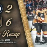 HIGHLIGHTS | Vegas Golden Knights 6, Winnipeg Jets 2 | April 13, 2026