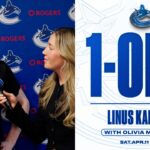 Linus Karlsson 1-on-1 After Shootout Winner | Canucks at Sharks (Apr 11 2026)