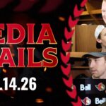 Brady Tkachuk, Jake Sanderson, Nick Cousins, Travis Green Media Availability