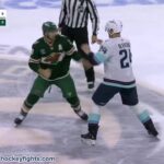 Jamie Oleksiak vs Marcus Foligno | Apr 07, 2026 | Seattle Kraken vs Minnesota Wild